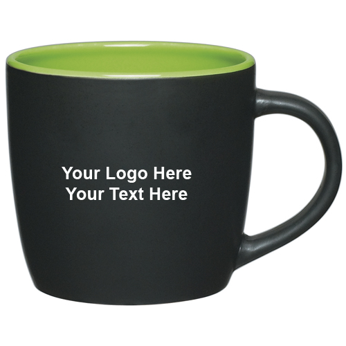 Promotional Logo 12 Oz Cafe Ceramic Mugs